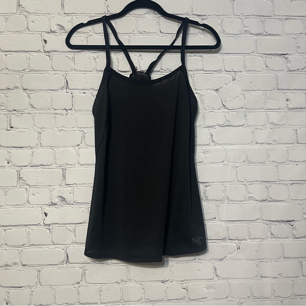 Arc'teryx Phase SL Black Camisole Tank Top Size Large Base Layer Outdoors Trails